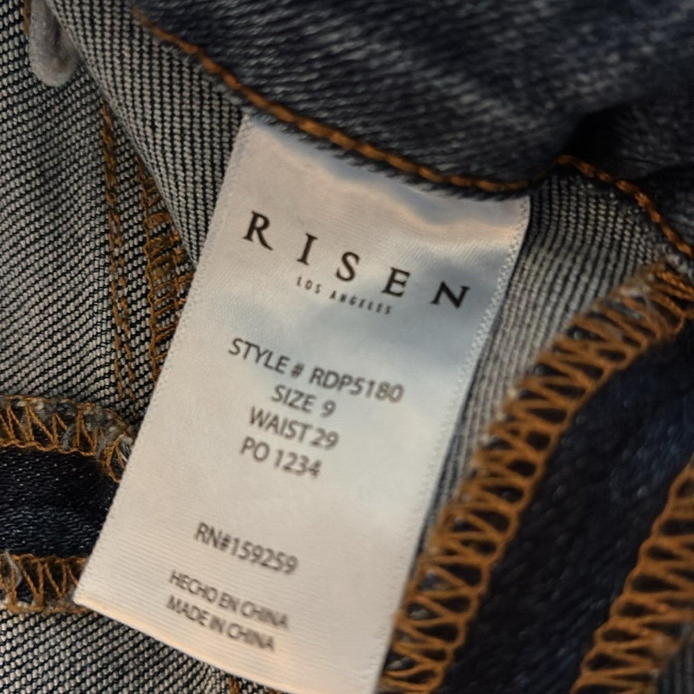 Risen Jeans -Super CUTE size 9 - Picture 2 of 7